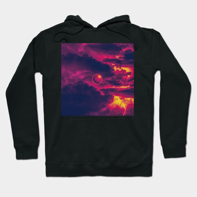 Planet Uranus Art Hoodie by TheVintageChaosCo.